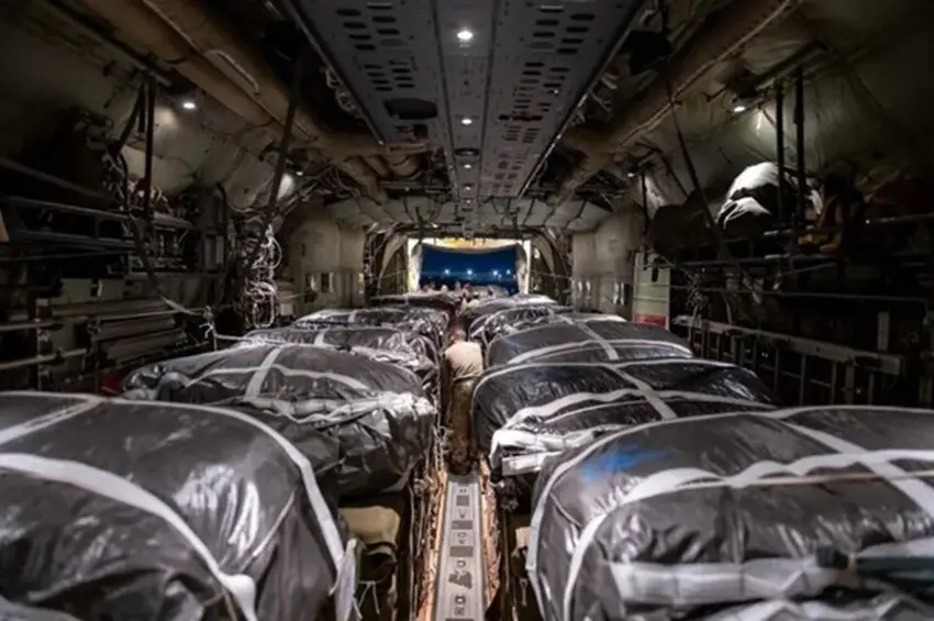 ‘O ülkeden’ Gazze’ye havadan yardim