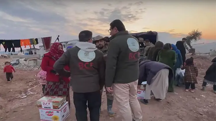 Barzani Yardim Vakfi Efrin’e yardim ulastirdi