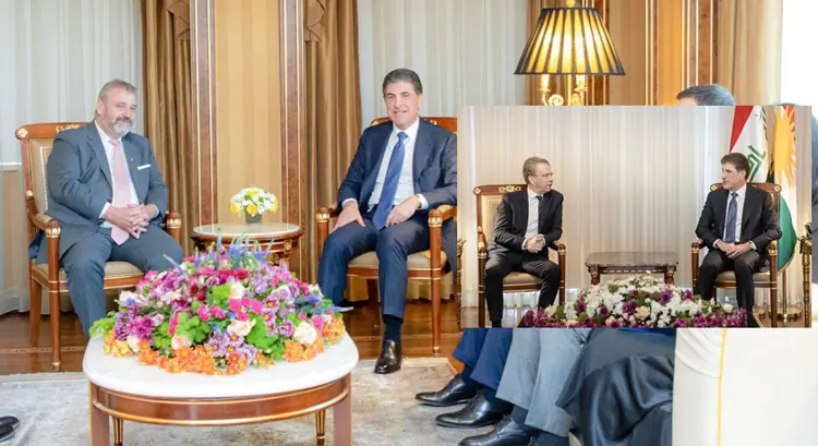 Nêçîrvan Barzanî bi Balyozê Fransa û Yekîtiya Ewropayê re çend mijarên girîng gotûbêj kir