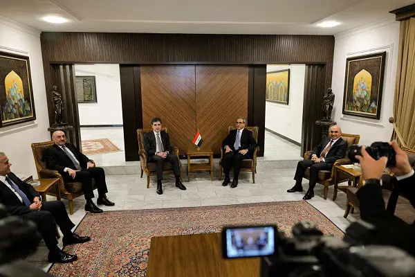 نێچیرڤان بارزانى له‌گه‌ڵ سه‌رۆكى ئه‌نجوومه‌نى باڵاى دادوه‌ری عێراق كۆبووه‌وه‌