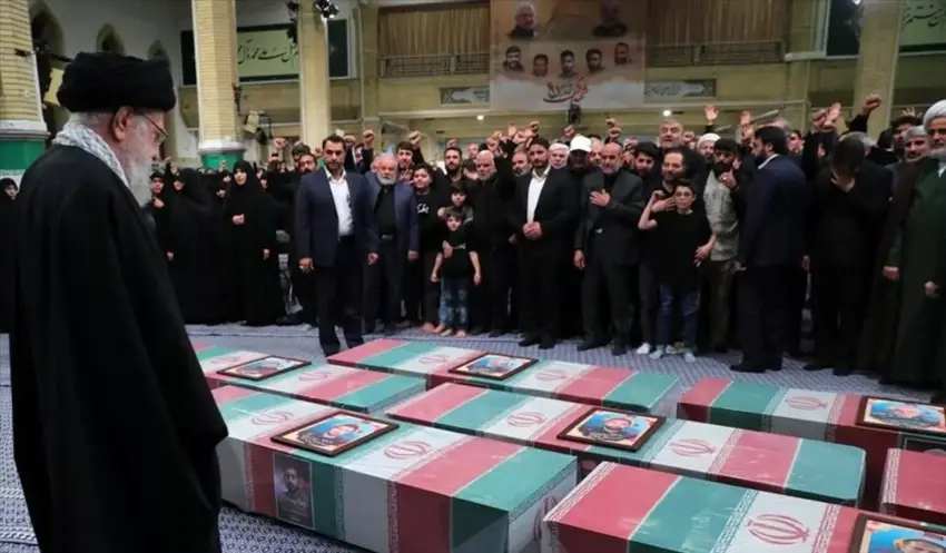 Li Tehranê ji bo kesên di êrîsa li dijî Balyozxaneya Îranê de can dabûn merasîmek hat lidarxistin