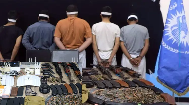 Asayîsa Rojava 5 terorîstên DAISê tevî gelek çekan desteser kir