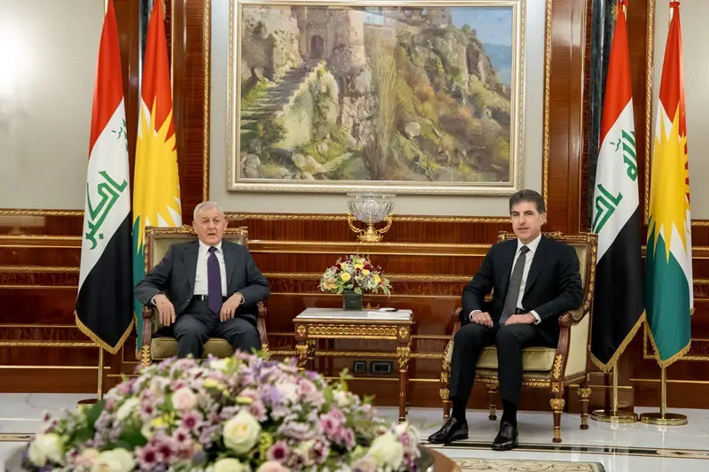 سه‌رۆكى هه‌رێمى كوردستان له‌گه‌ڵ سه‌رۆکكۆمارى عێراق كۆبووه‌وه‌