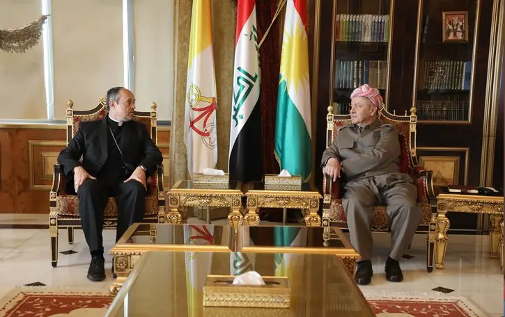 Serok Barzanî pêswazî li Balyozê Vatîkanê kir: Kurdistan bi pirrengiya xwe ciwan e