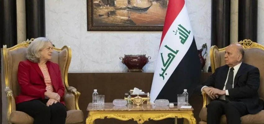 Balyoza Amerîkayê Romanowski û wezîrê karên derve yê Iraqê Fûad Huseyîn hevdîtinekî pêkanîn