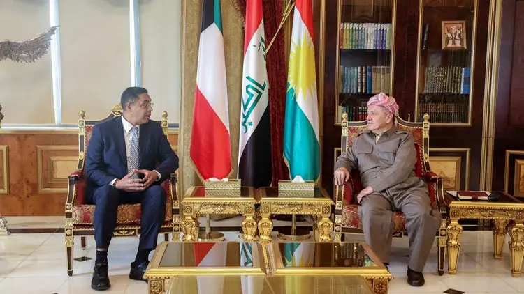 Mesud Barzani, Kuveyt’in Irak Büyükelçisi ile bir araya geldi