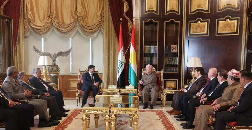 Serok Barzanî bi sanda Partiya Dawaya Îslamî ya Iraqê re civiya