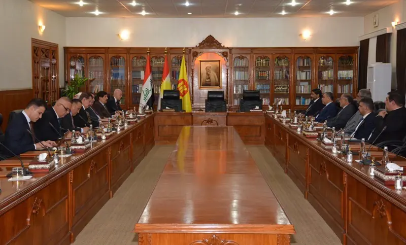 فازڵ میرانی پێشوازی لە شاندێکی باڵای حزبی دەعوەی ئیسلامی عێراق کرد