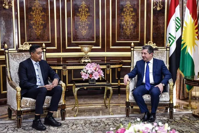 سەرۆکی حکوومەتی هەرێمی کوردستان پێشوازی لە باڵیۆزی کووەیت لە عێراق کرد