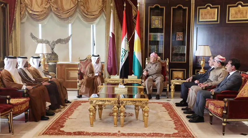 Serok Barzanî pêswaziya sandeke Wezareta Derve ya Qeterê kir