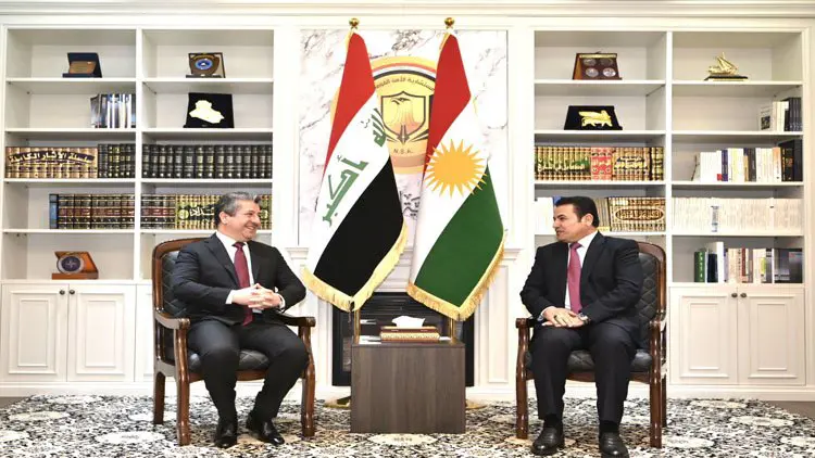 Basbakan Barzani, Kasim Araci ile bir araya geldi