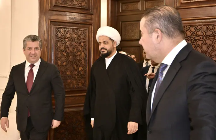 Mesrûr Barzanî bi Qeys Xezelî re civiya