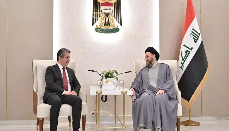 مەسروور بارزانی لەگەڵ عەممار حەکیم کۆبووەوە