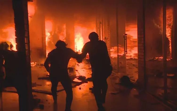 Erbil'in tarihi çarsisinda yangin!