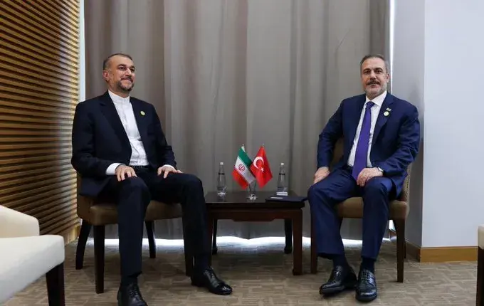 Hakan Fidan, Iran Disisleri Bakani ile görüstü