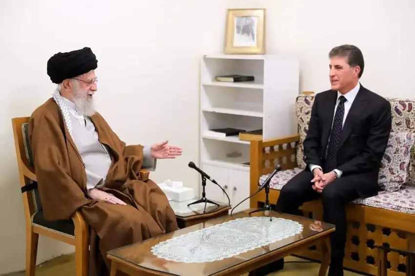 سه‌رۆكى هه‌رێمى كوردستان و رێبەری ئێران کۆبوونەوە