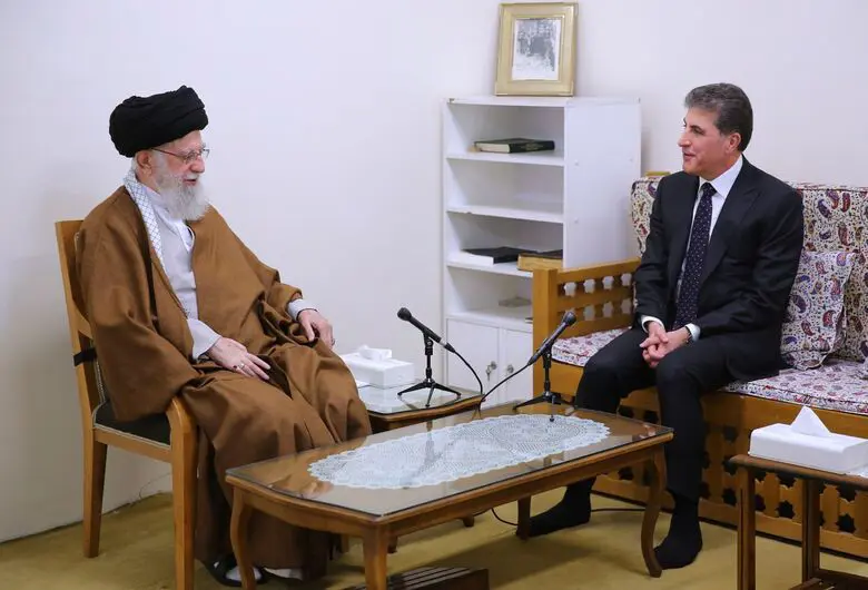 Nêçîrvan Barzanî û Xamineyî li ser girîngiya têkiliyên Îranê bi Iraq û Kurdistanê re axivîn