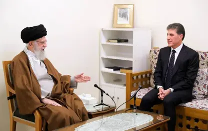 Neçirvan Barzani ve İran'ın dini lider Hamaney görüştü