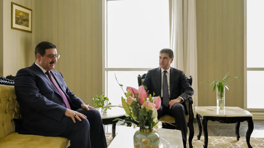 Nêçîrvan Barzanî li Tehranê bi Wezîrê Bazirganiya Iraqê re civiya