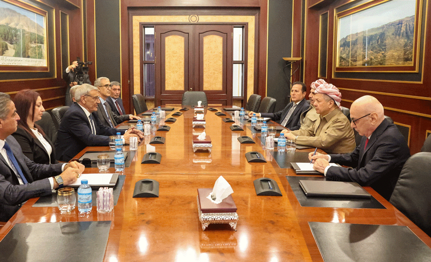 Serok Barzanî pêswaziya heyeta PDPKSê kir