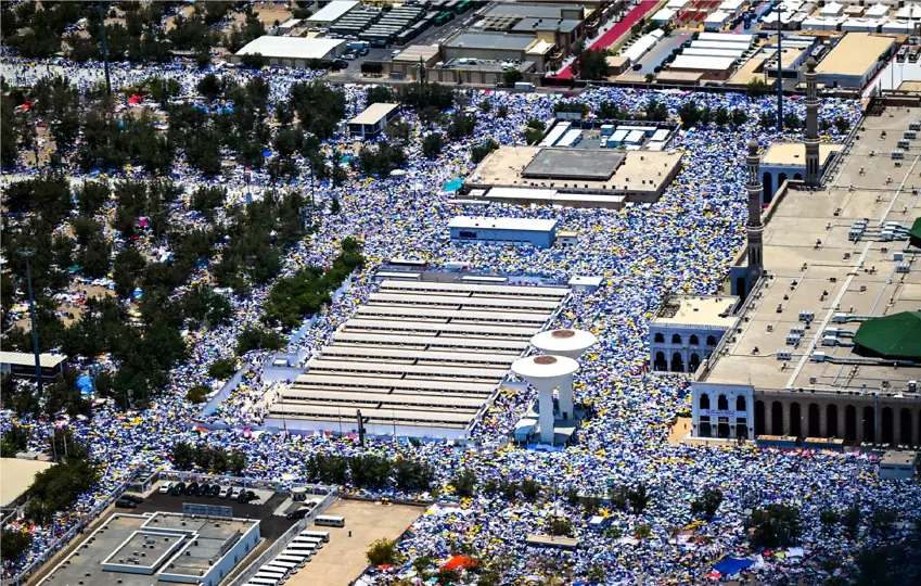 Riyad: Îsal ji 1 milyon û 833 hezarî zêdetir kes hatin hecê