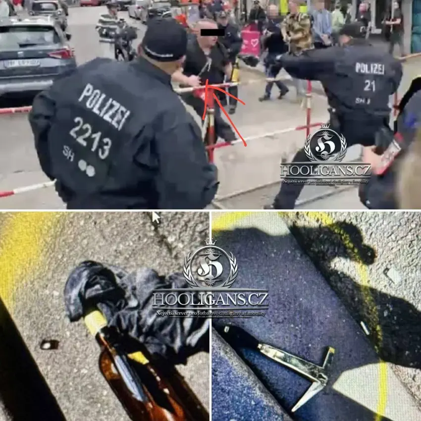 هێرشکردنە سەر هاندەران بە تەقەمەنی لە هامبۆرگ ؛ هێرشبەرەکە لەلایەن پۆلیسەوە کوژرا!