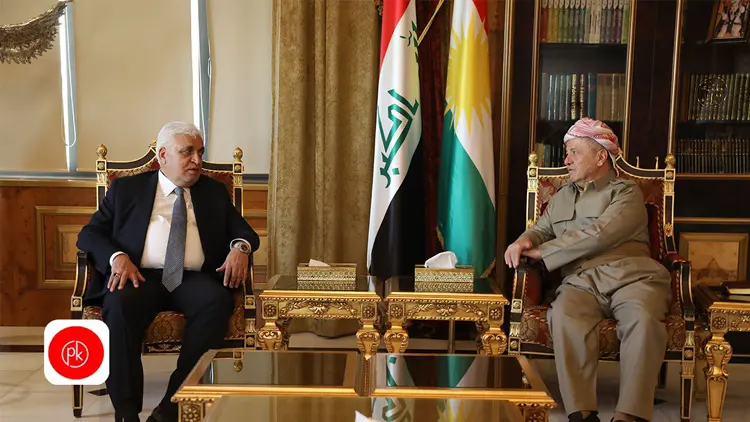 Serok Barzanî bi Falih Feyaz re rewsa siyasî ya Iraqê gotûbêj kir