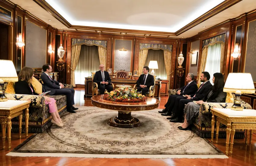 Nêçîrvan Barzanî pêswazî li Balyozê Brîtanya kir: Kilîla îstiqrarê hevfêmkirin e