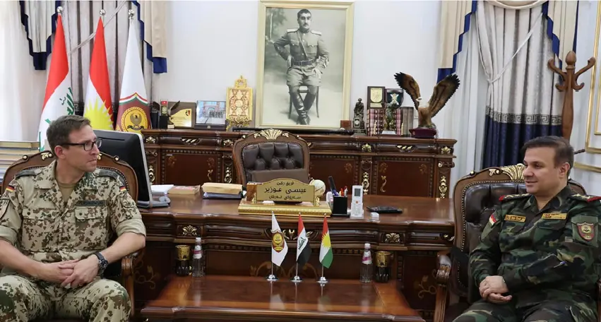 Sererkanê hêzên Pêsmerge û Fermandeyê hêzên Almanya ji bo plana nû civiyan