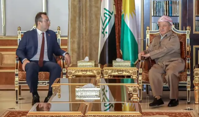 Serok Barzanî Konsolê nû yê Tirkiye yê Hewlêrê qebûl kir