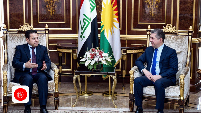 Mesûr Barzanî û Qasim Arecî rewsa Singalê û ewlehiya gistî gotûbêj kirin