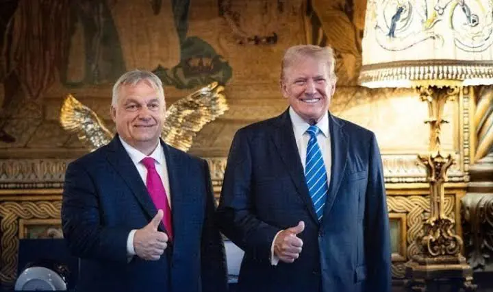Macaristan Basbakani Orban ile Trump görüstü