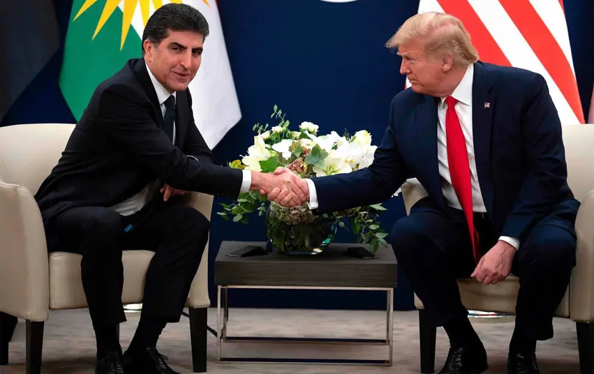 Serokê Herêma Kurdistanê Nêçîrvan Barzanî êrîsa ser Trump sermezar kir