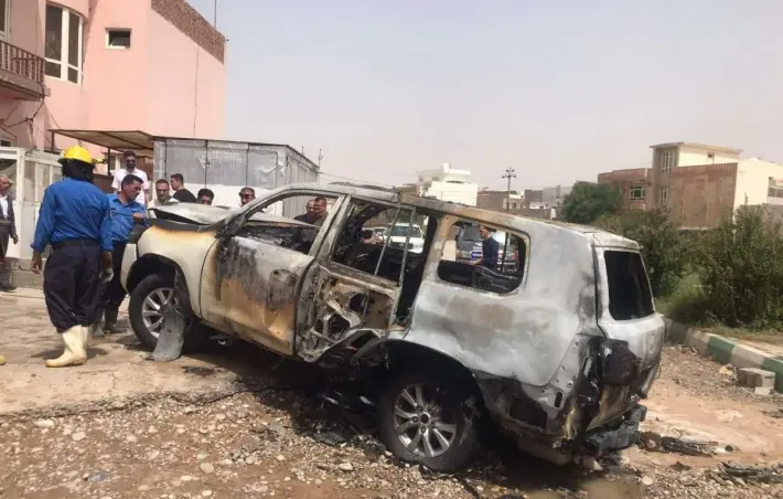 Otomobêla berpirsê PDKê yê Kelarê teqiya