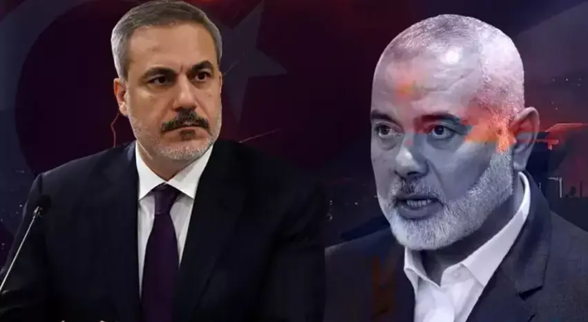 Wezîrê karên derve yê Tirkiyê Hakan Fidan bi serokê Hamasê Heniyye re axifî