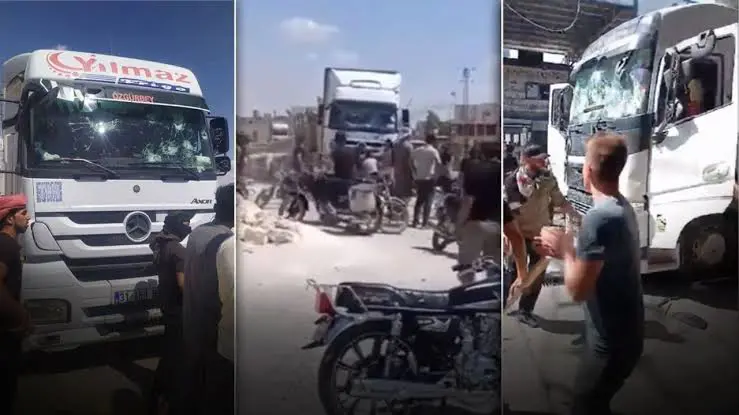 SOHR: Suriye’de Erdogan posterleri ve Türk bayraklari yakildi, 4 sivil öldü!