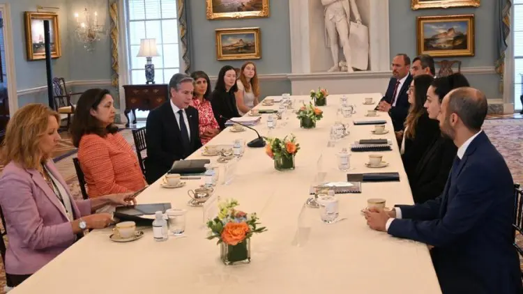 Blinken, Ezidilerin temsilcileriyle bir araya geldi