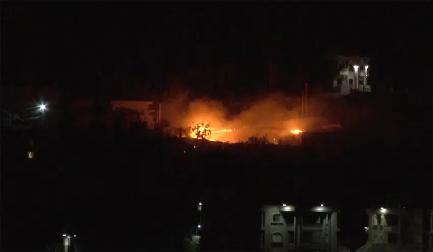 Israil savas uçaklari Hizbullah mevzilerini vuruyor