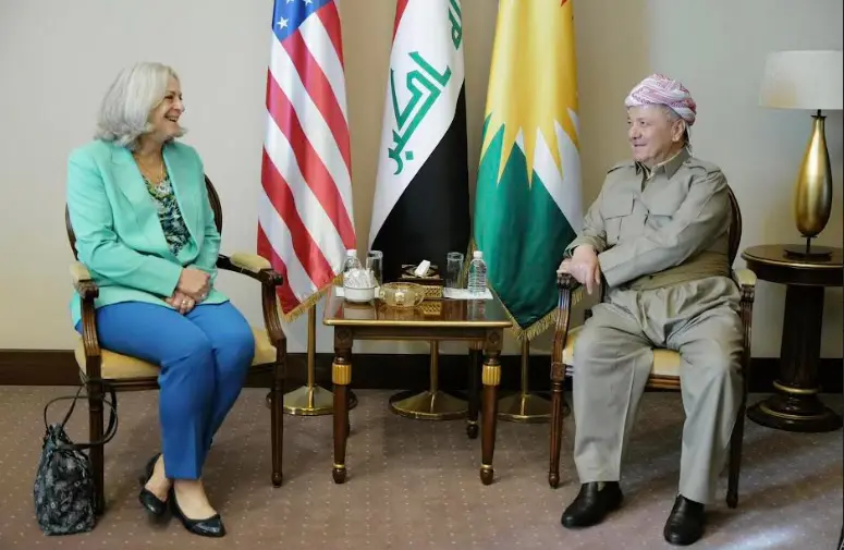 سەرۆک بارزانی لە بەغدا پێشوازی لە باڵیۆزی ئەمریکا لە عێراق كرد