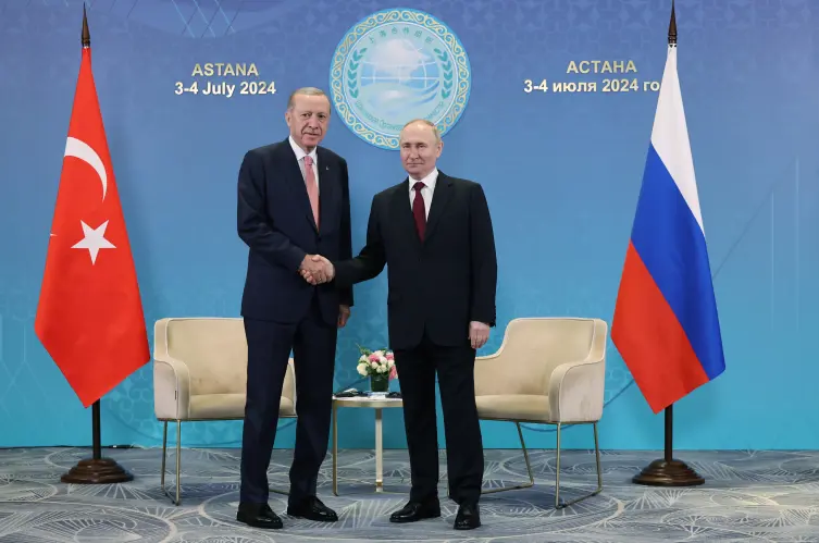 Erdogan, Astana'da Putin ile görüstü