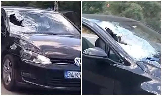 Otomobîla di rêya xwe de diçû kevir bi ser de ket: kesekî mir û 2 kes birîndar bûn