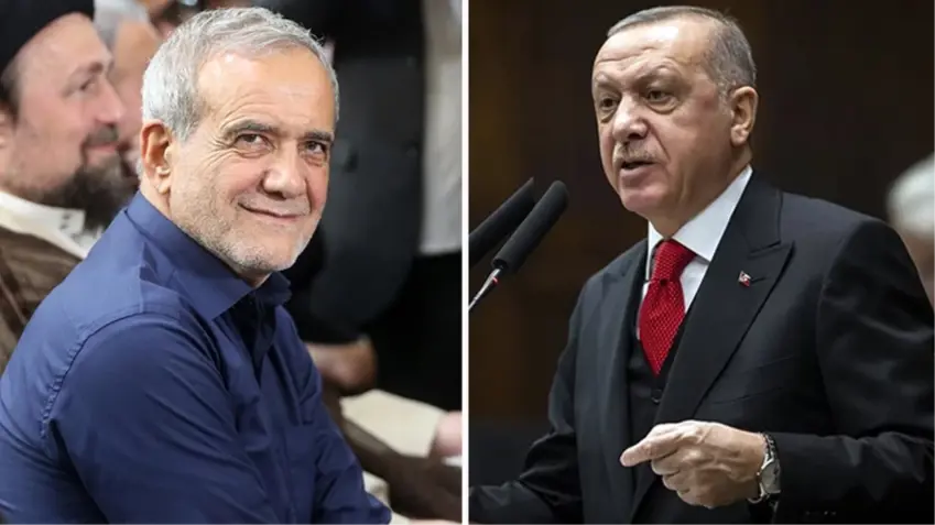 Tayip Erdogan di rêya telefonê de serokkomarê Îranê Pezeskiyan pîroz kir