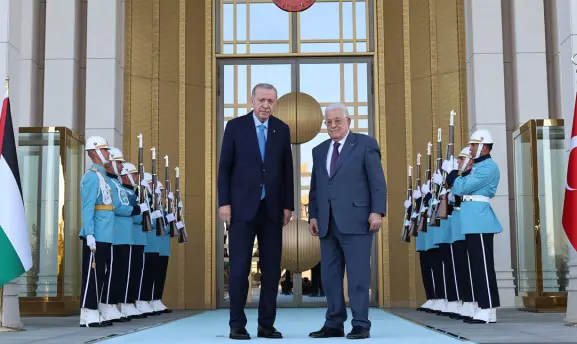 Serokê dewleta Fîlîstînê Mehmûd Abbas bi serokê Tirkiyê Erdogan re hevdîtin kir