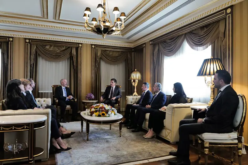 نێچیرڤان بارزانى پێشوازى له كونسووڵى گشتی نوێى ئه‌مریكا كرد