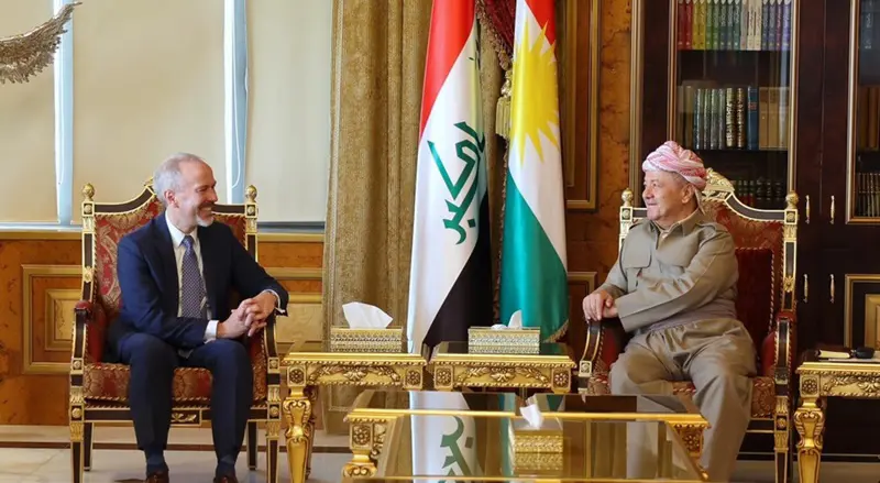 سەرۆك بارزانی پێشوازی کرد لە كونسووڵی گشتی نوێی ئەمریكا