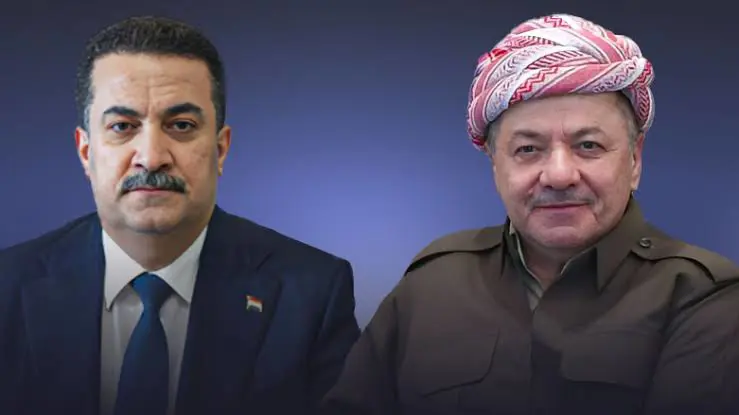 Sudani'den, KDP'nin kurulusunun yil dönümü vesilesiyle Mesud Barzani'ye tebrik