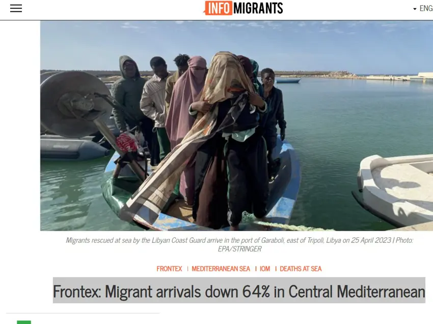 فرۆنتێکس : ھاتنی کۆچبەران بەشێوەی نایاسایی بەڕێژەی ٦٤٪ کەم بووەتەوە