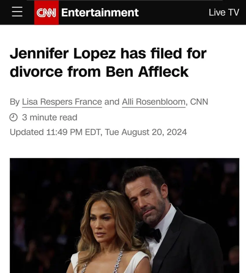 جێنیفر لۆپێز و بن ئەفلێک ئەستێرەکانی هۆلیوود دوای دوو ساڵ پێکەوەبوون لەیەکتر جیا دەبنەوە.