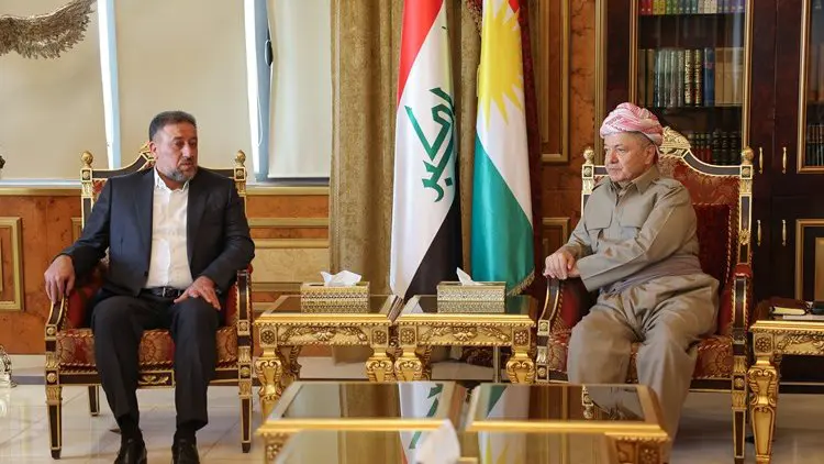 Mesud Barzani, Siyade Koalisyonu heyetiyle görüstü
