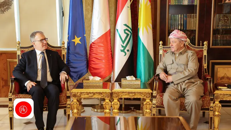 Balyozê Îtalya yê Iraqê xatir ji Serok Barzanî xwest